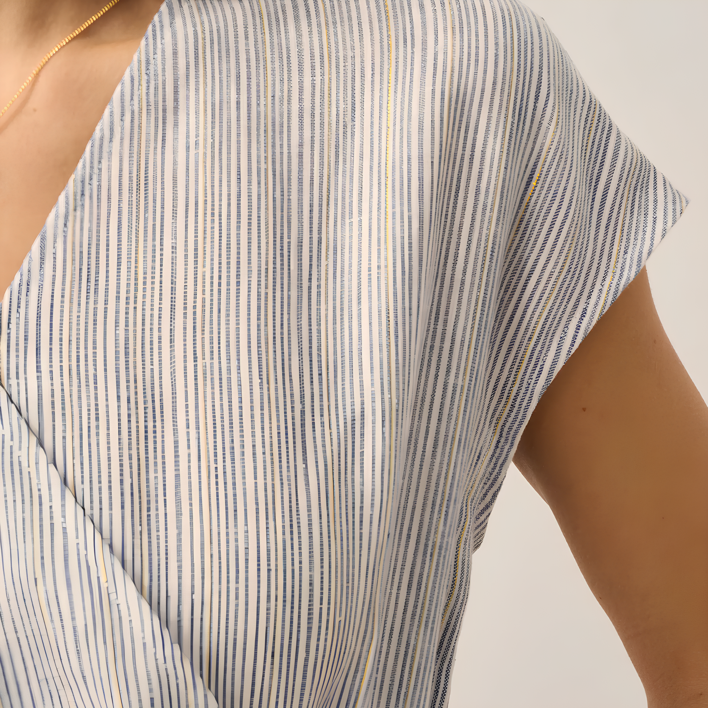 Aria Striped Linen Mini Dress