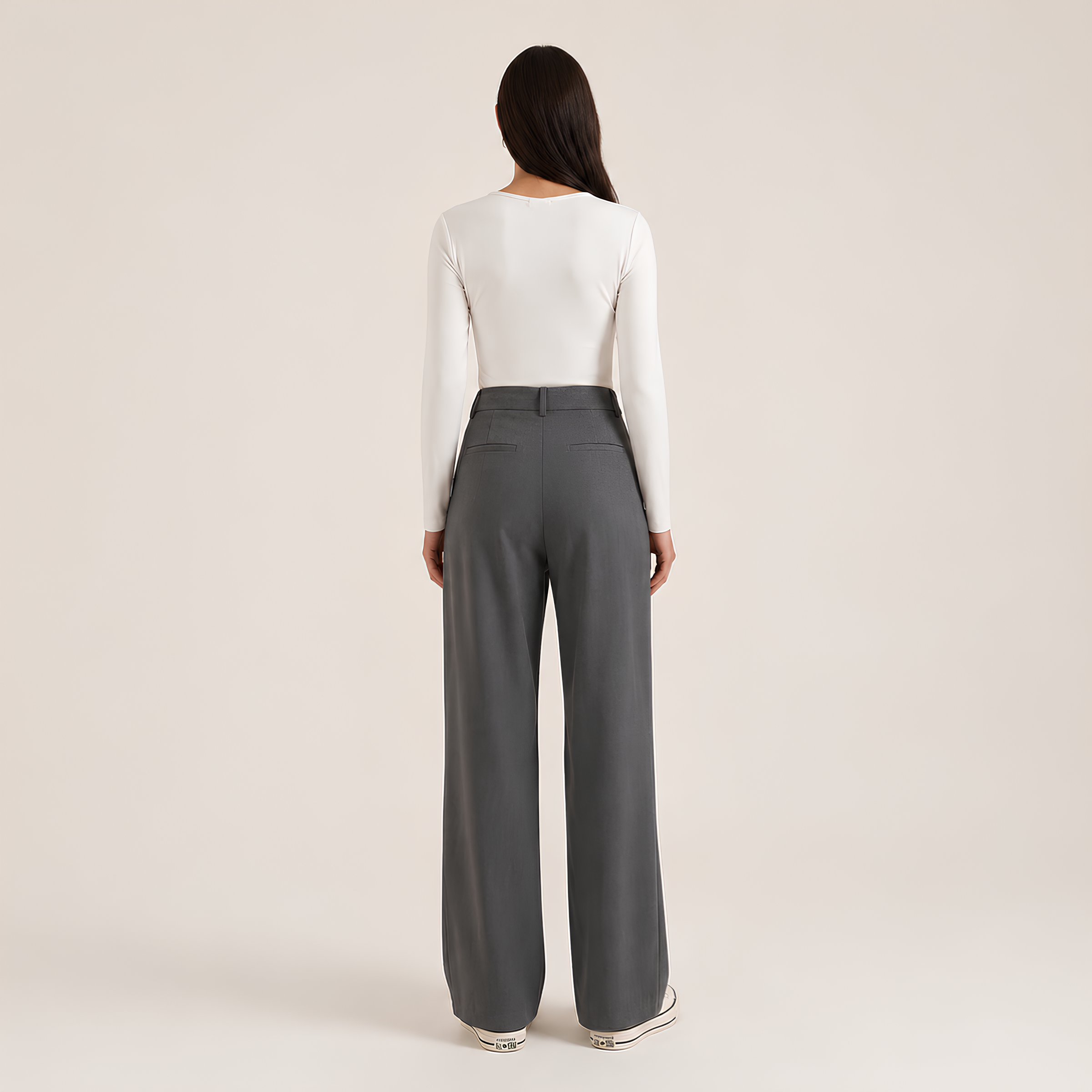 Asymmetrical Tailored Pants