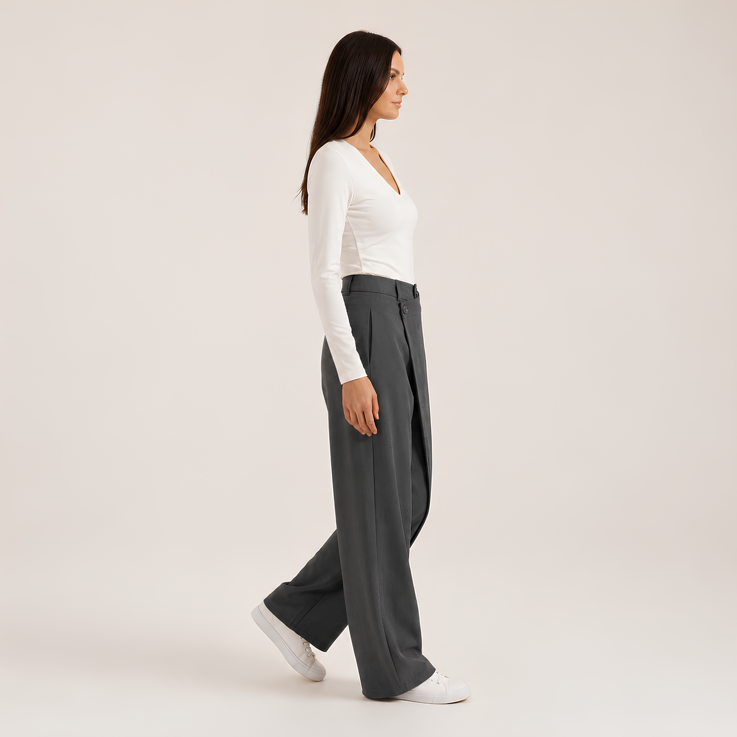 Asymmetrical Tailored Pants