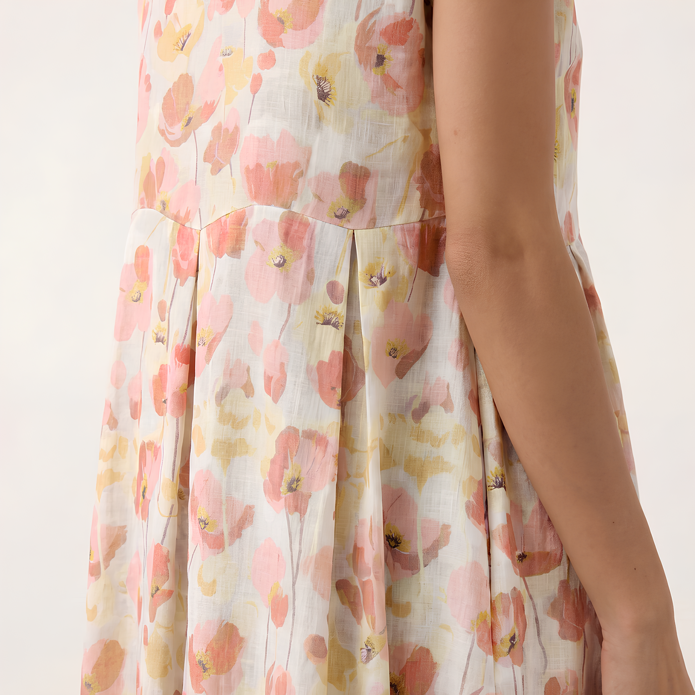Carnation Linen Maxi Dress