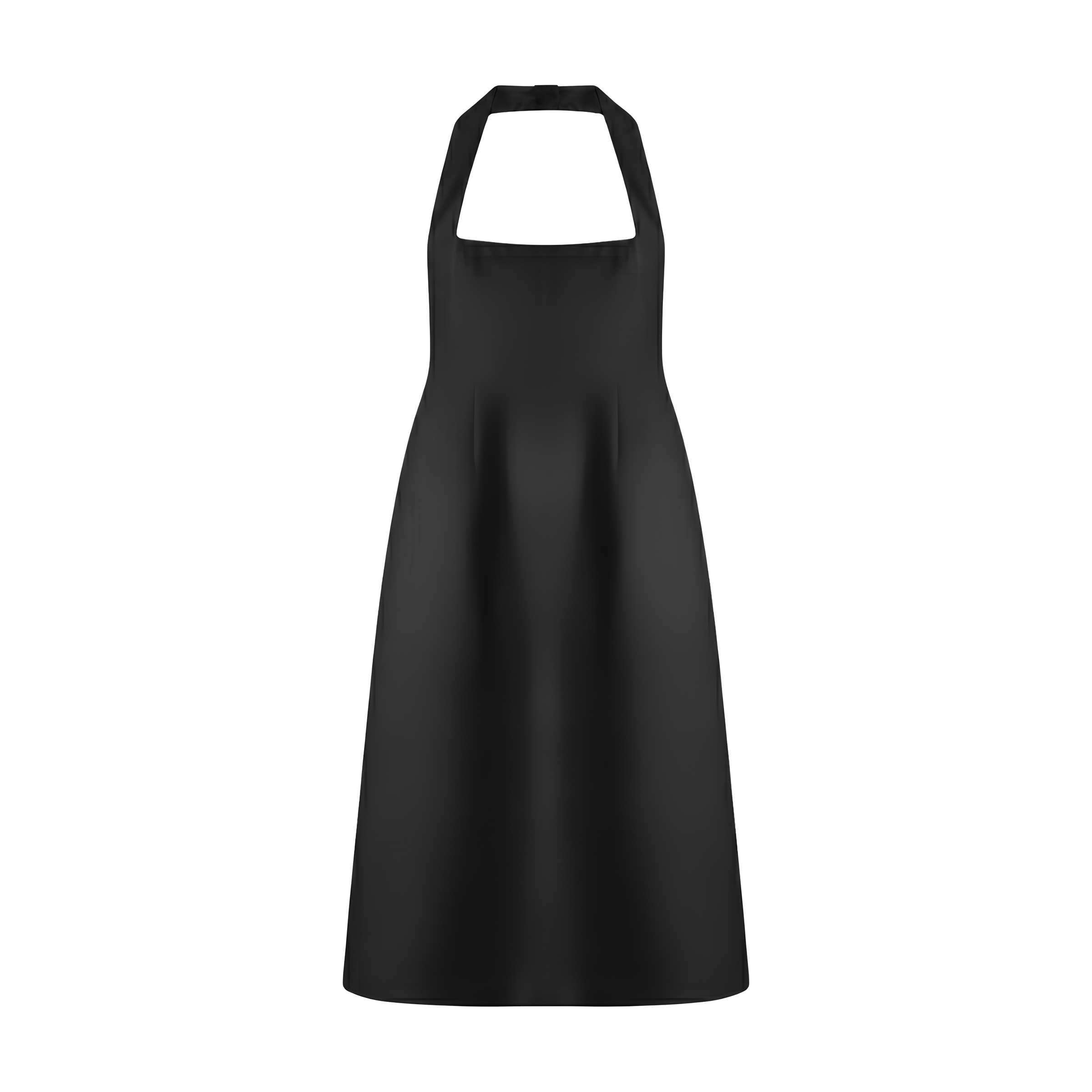 Cotton Blend Halter Midi Dress