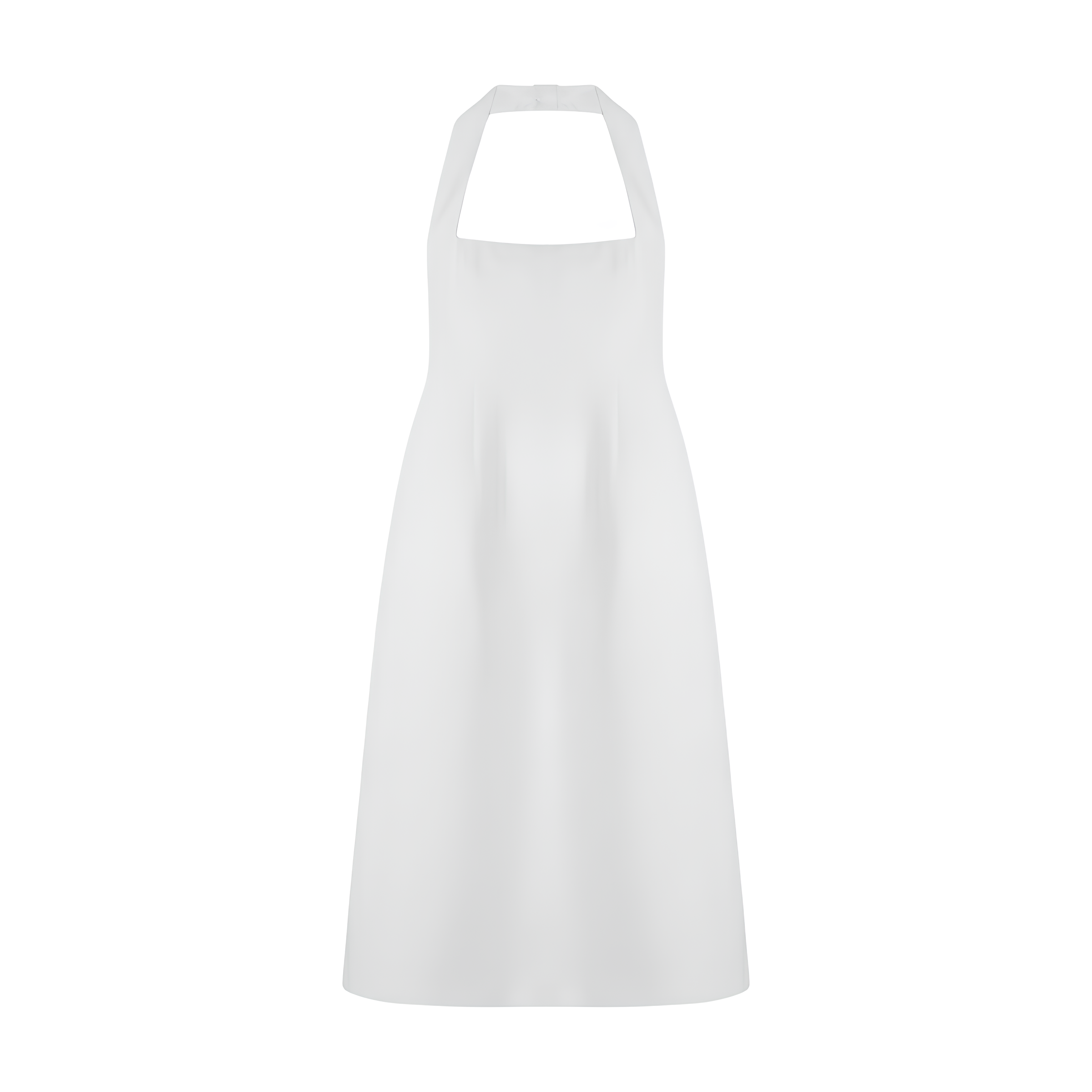 Cotton Blend Halter Midi Dress