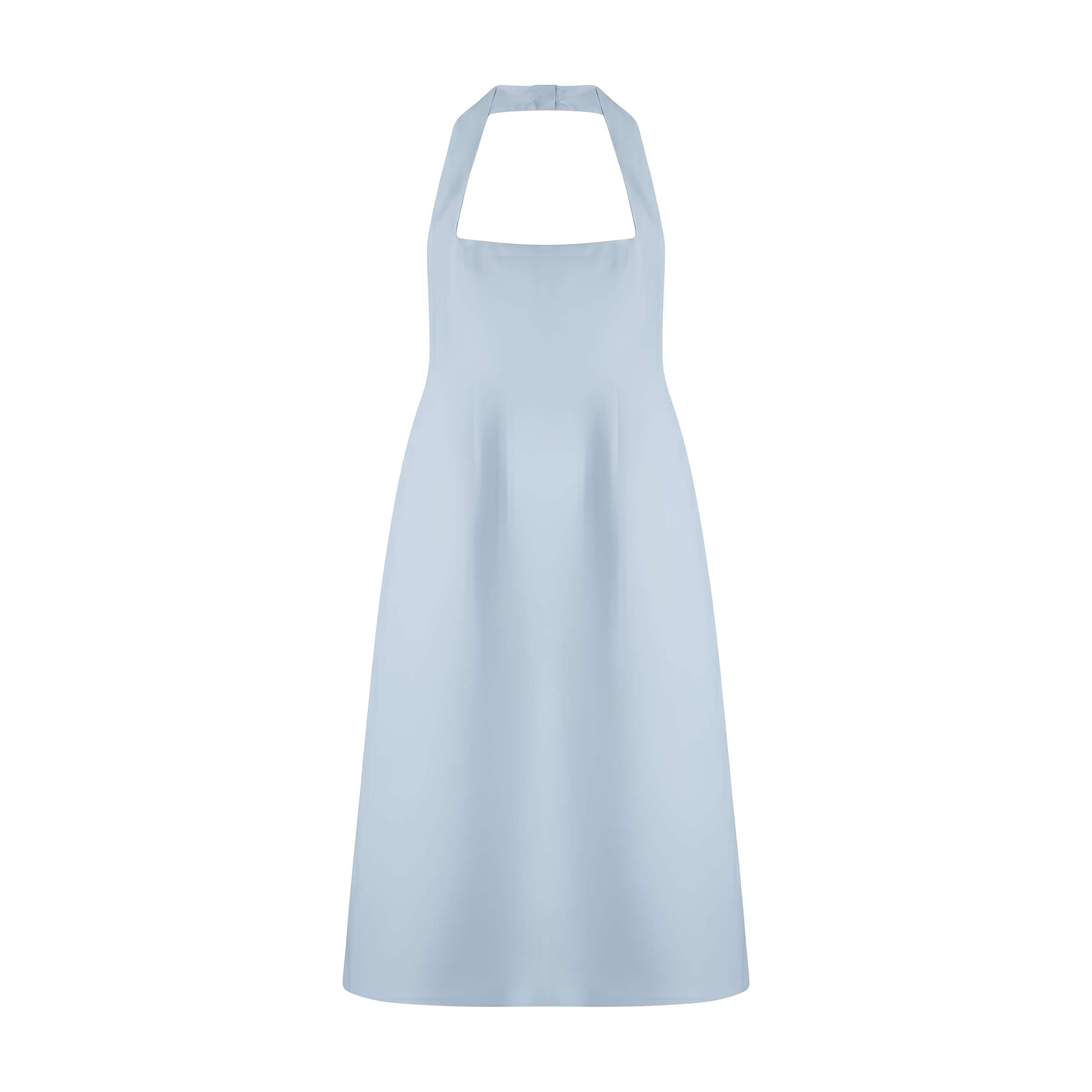Cotton Blend Halter Midi Dress