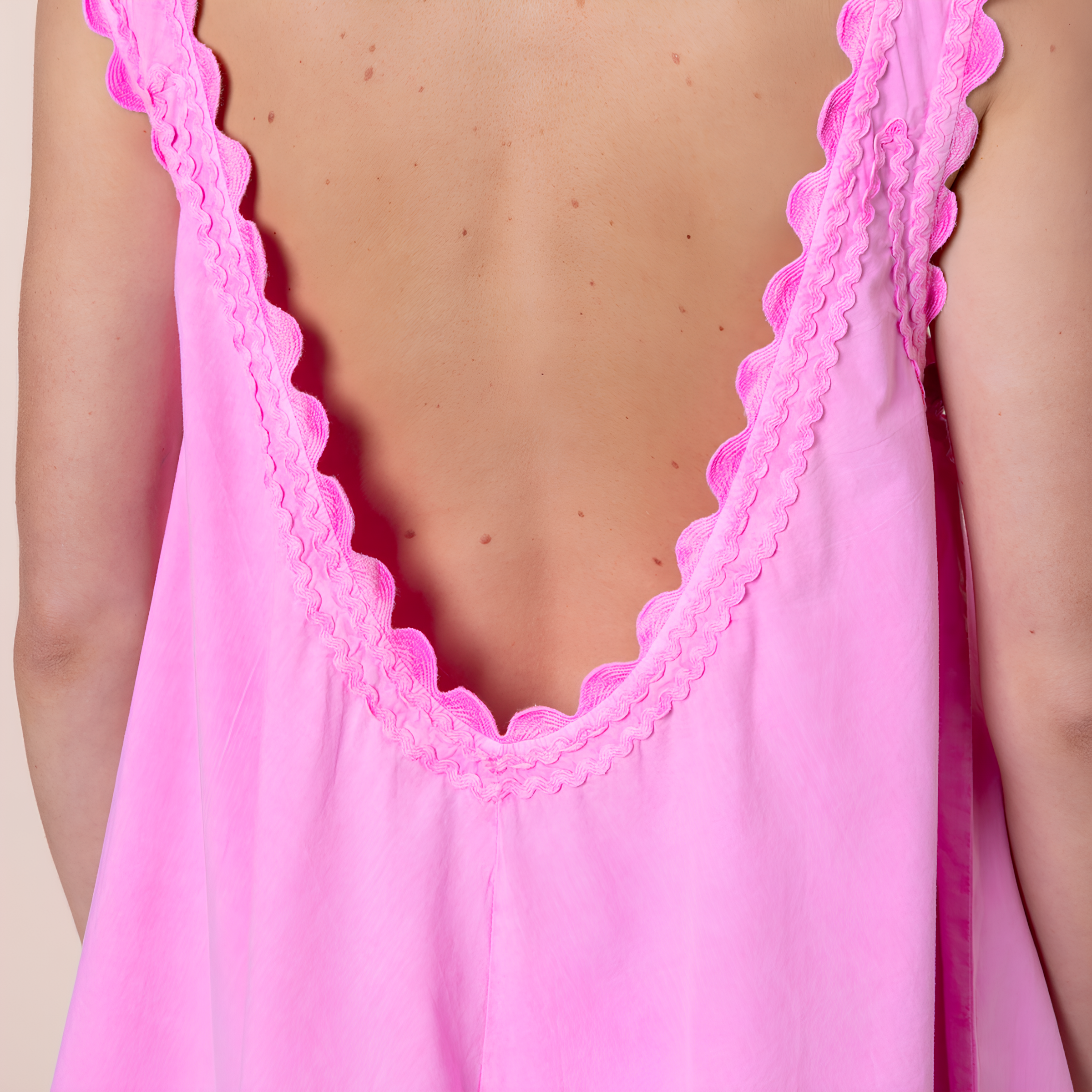 Hibiscus Ric Rac Poplin Dress