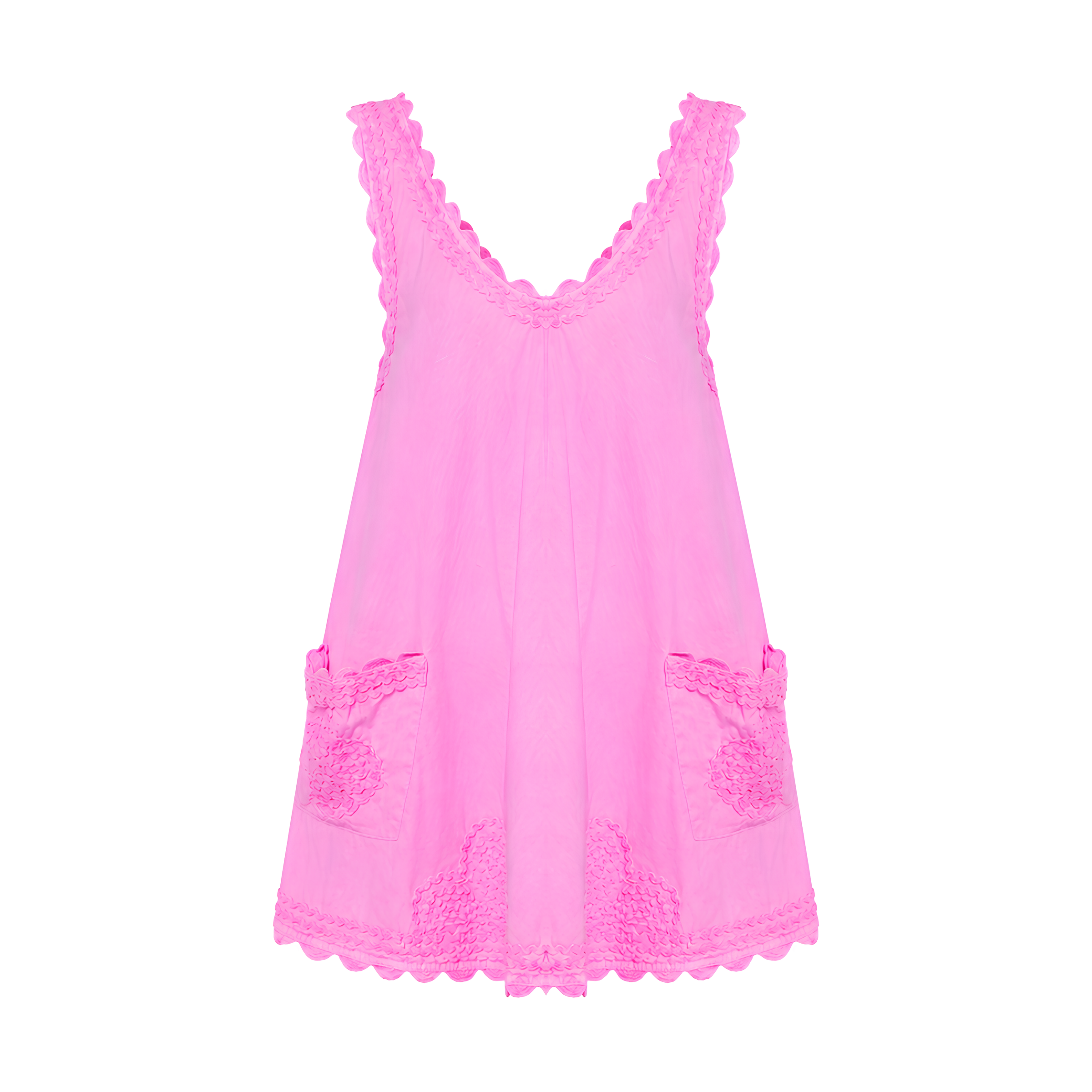 Hibiscus Ric Rac Poplin Dress