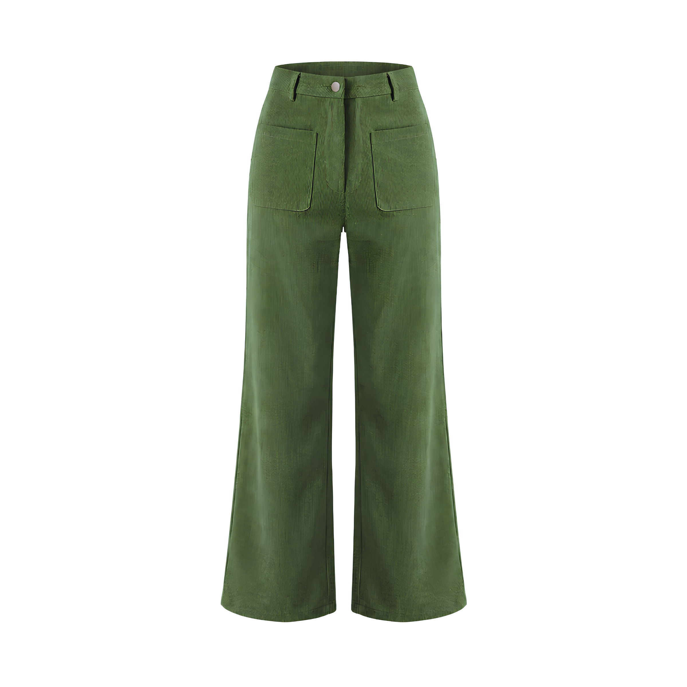 High Waist Corduroy Pants
