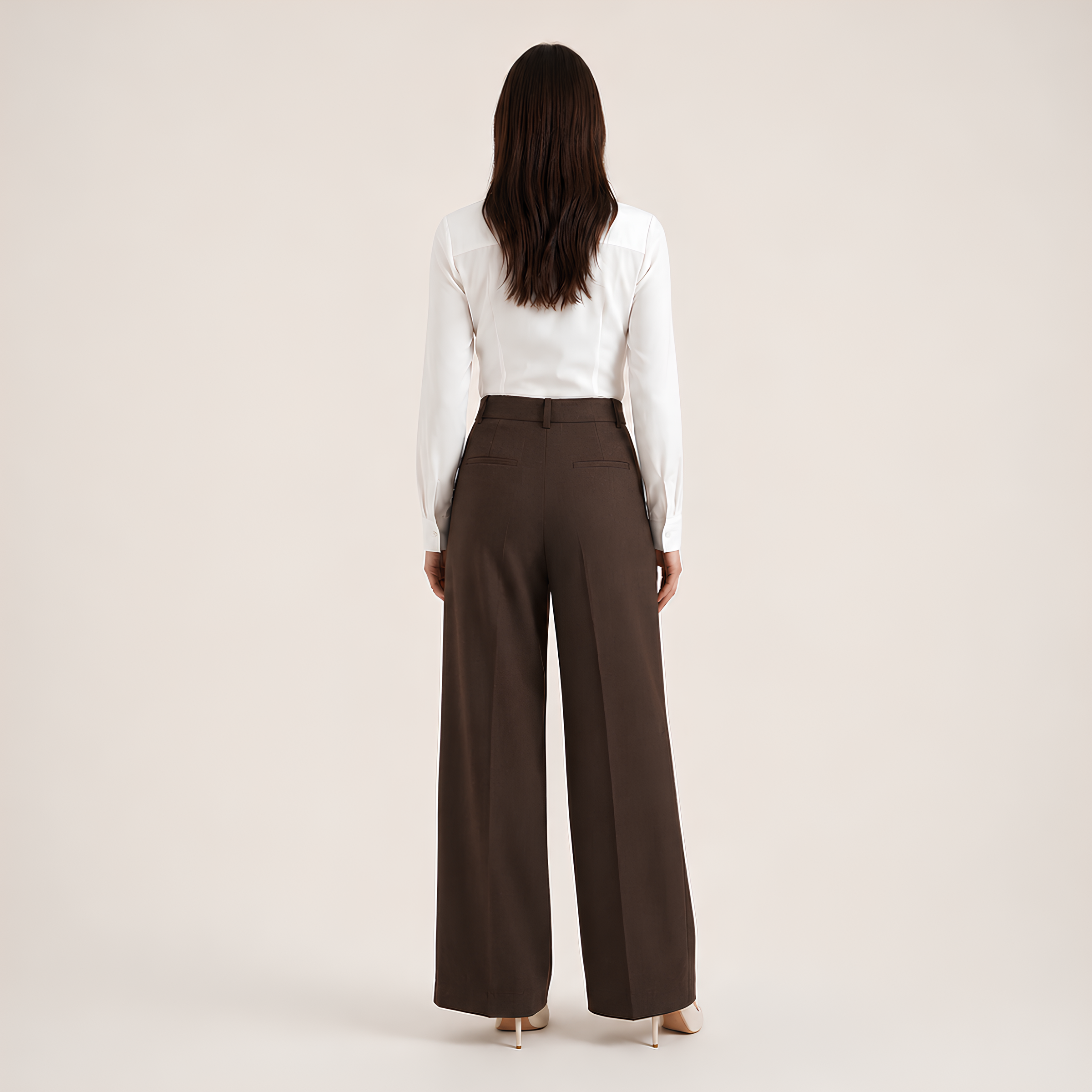 High Waist Tailored Pants