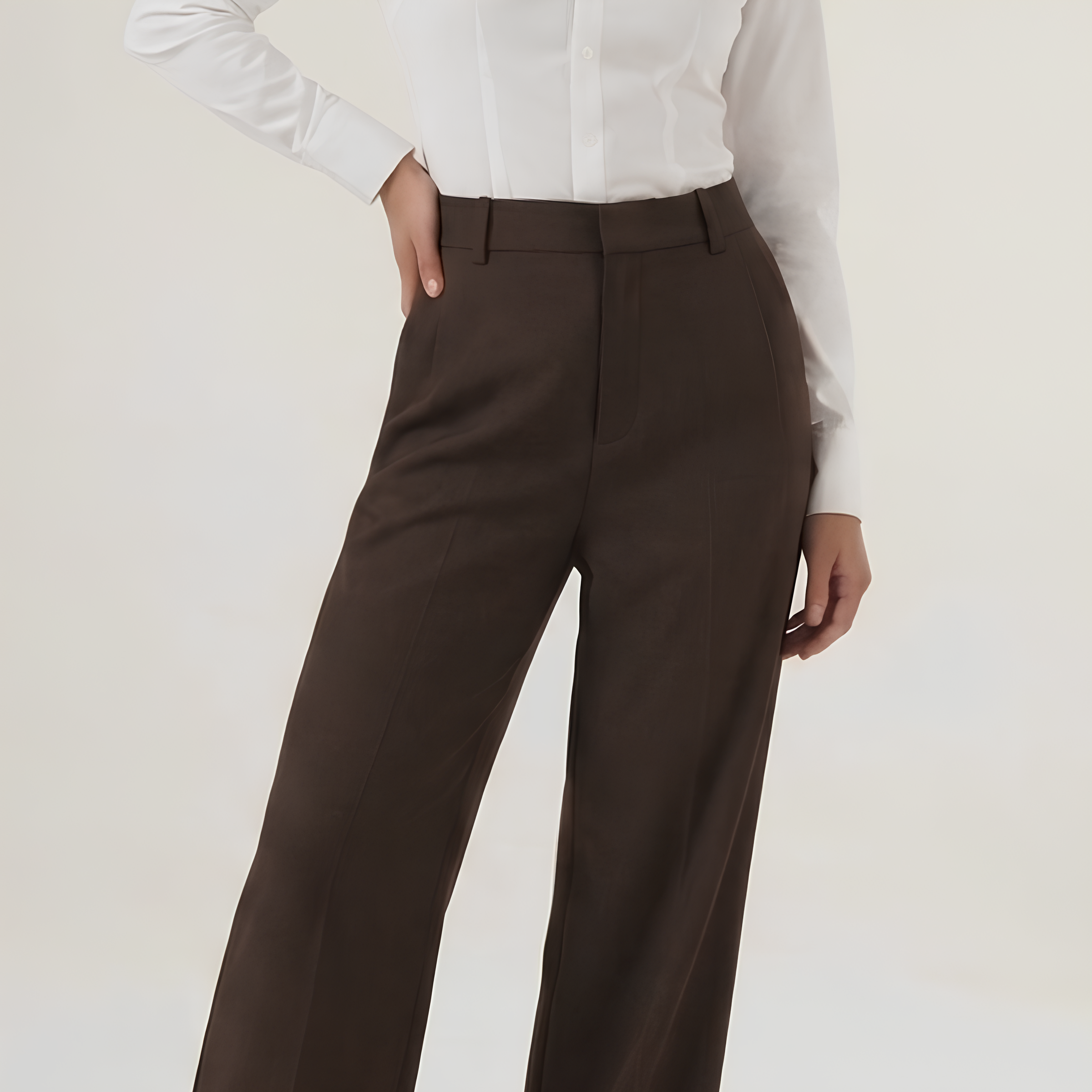 High Waist Tailored Pants