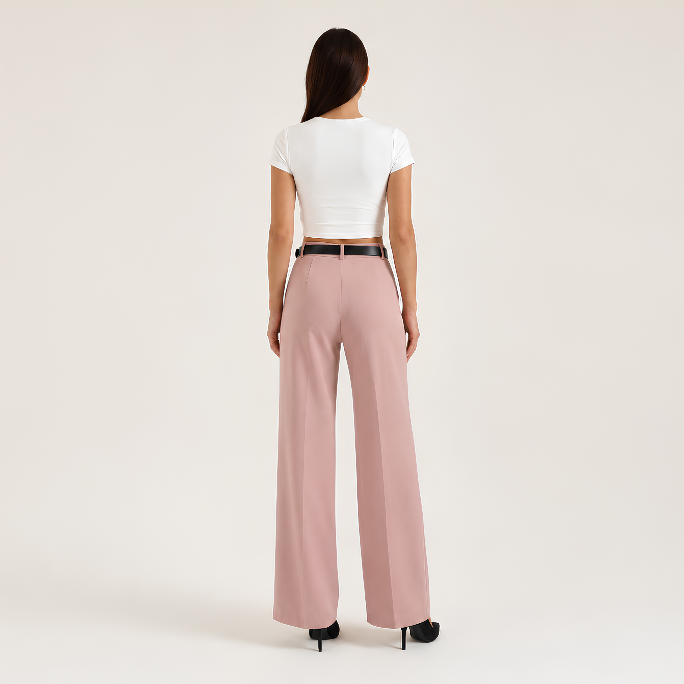 High Waist Tailored Pants