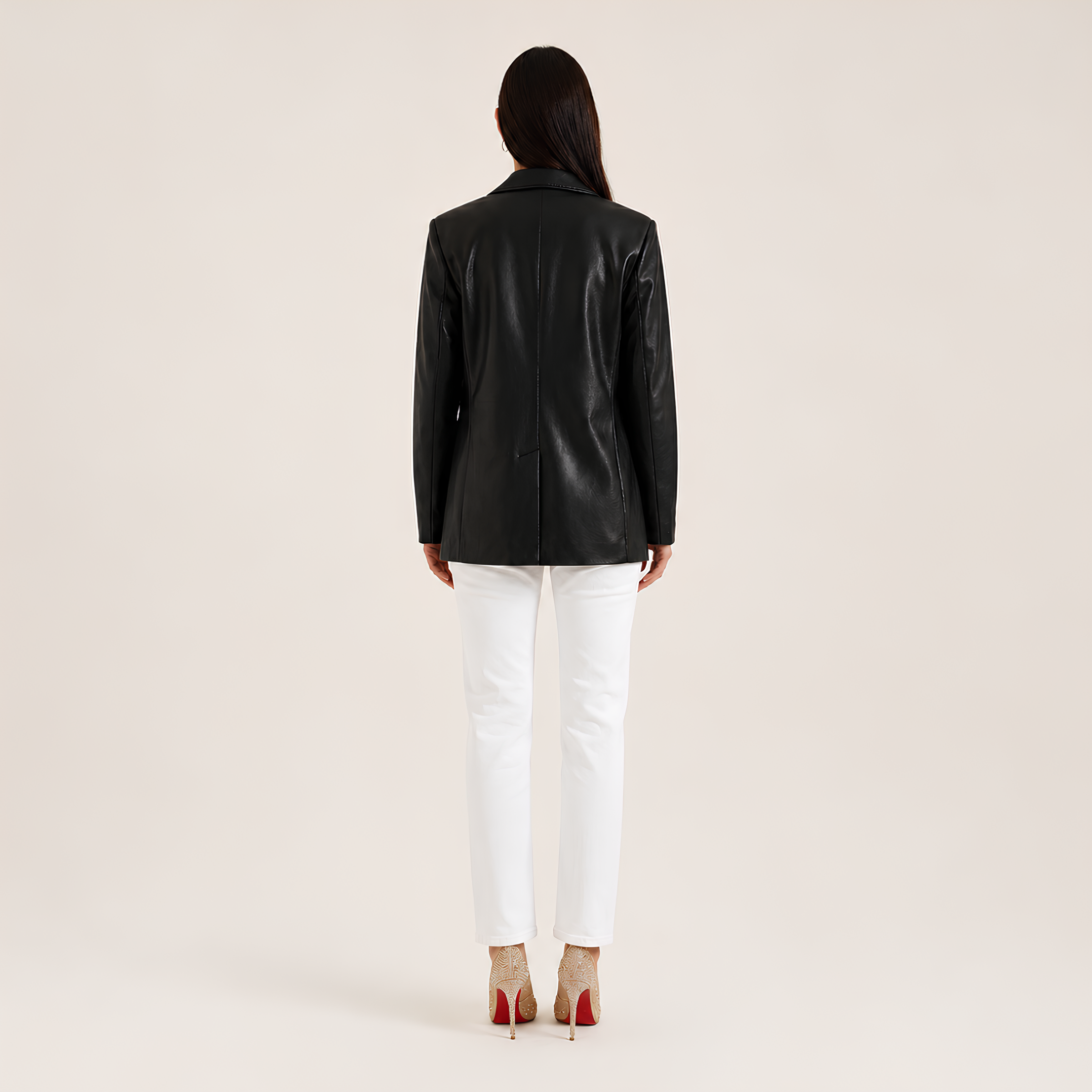 Leather Blazer Oversized