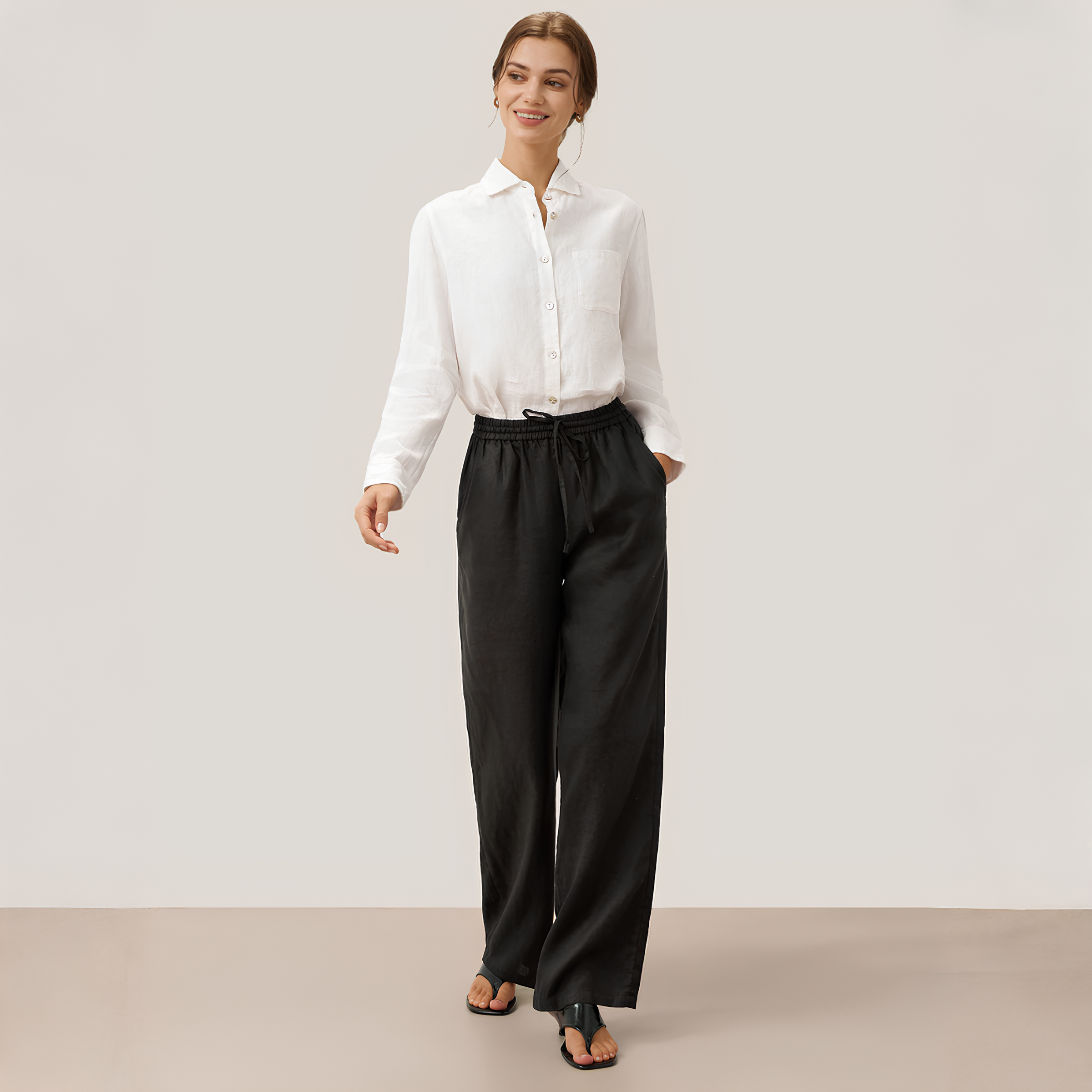 Lyon Classic Linen Trousers