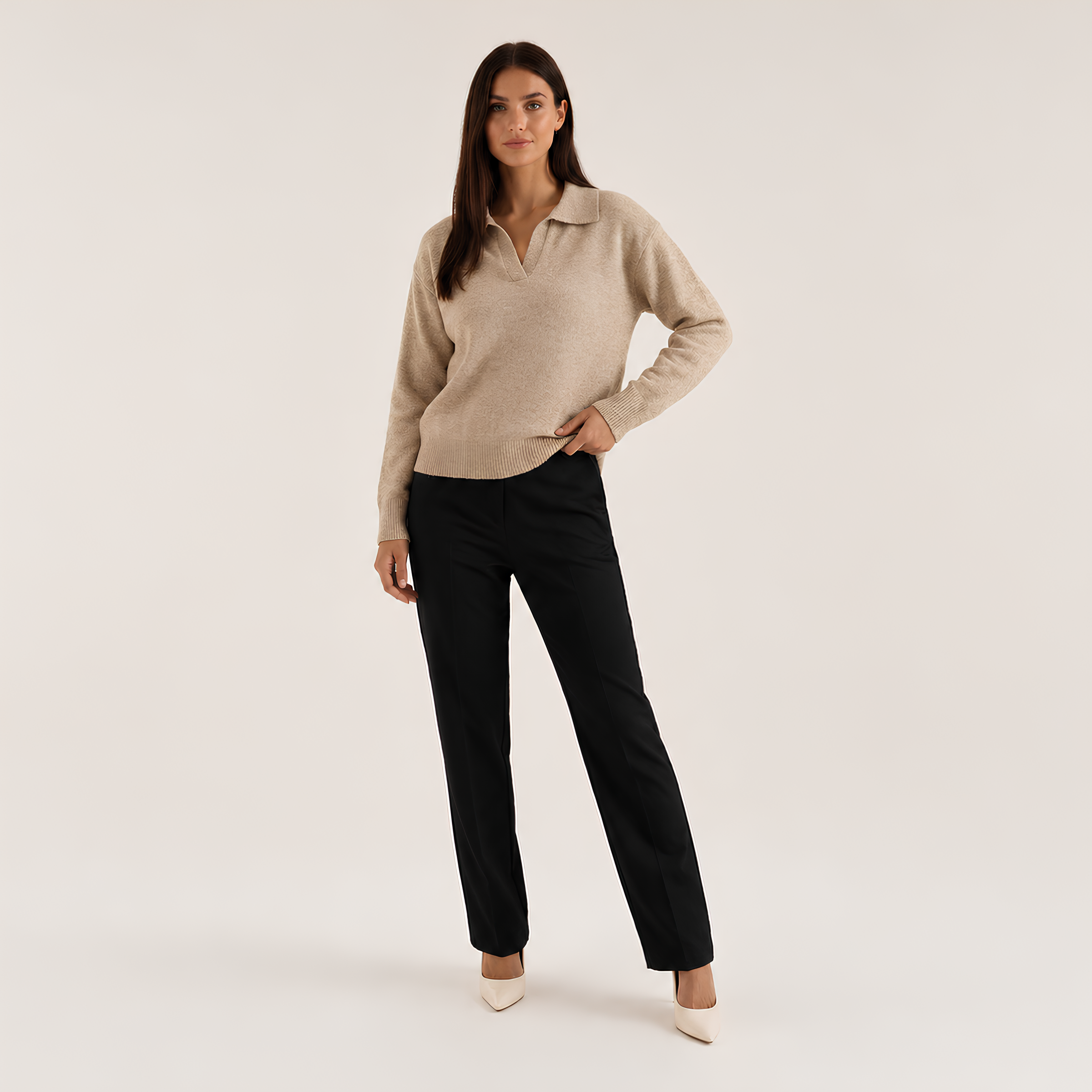 Margaret Polo Knit Sweater