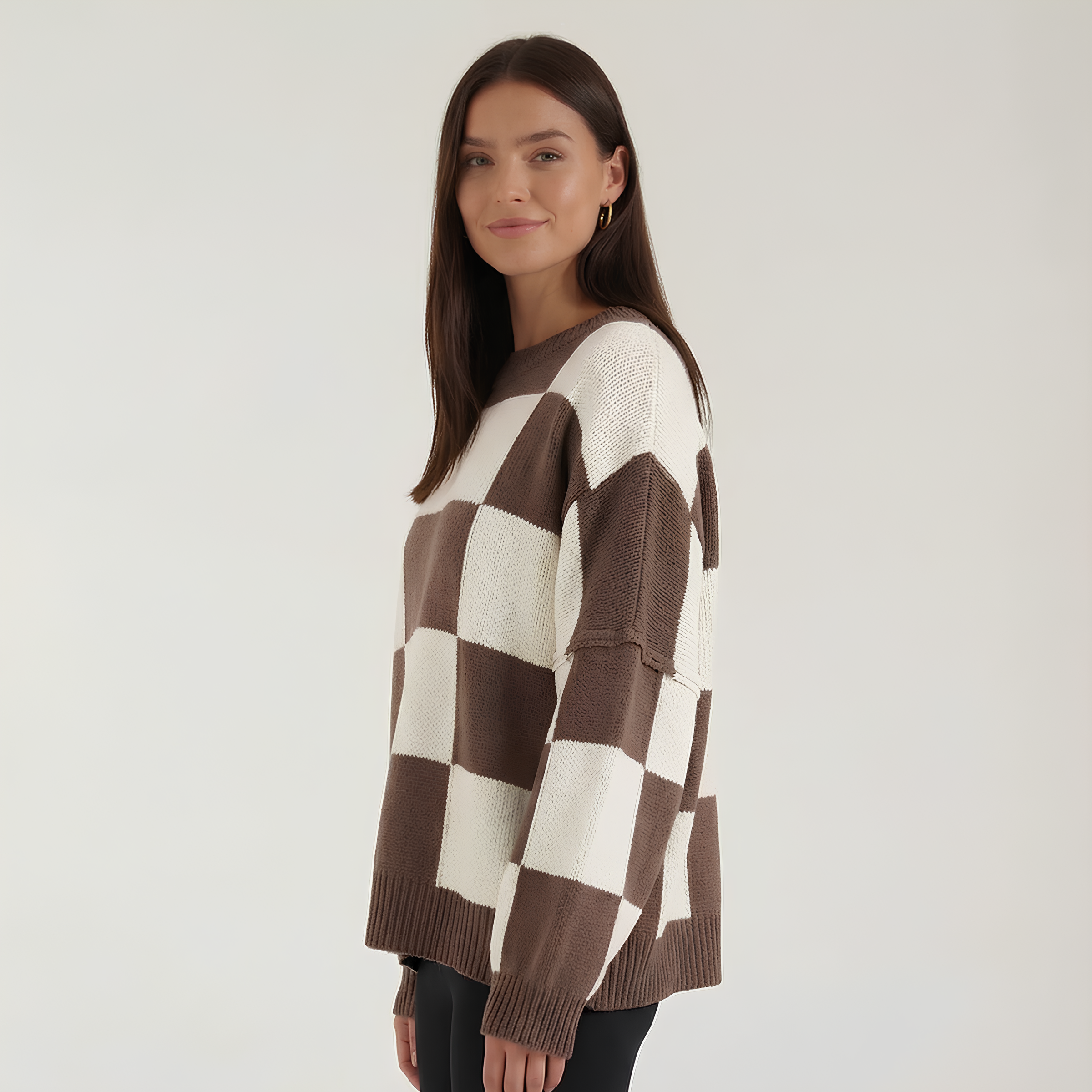Statement Check Sweater