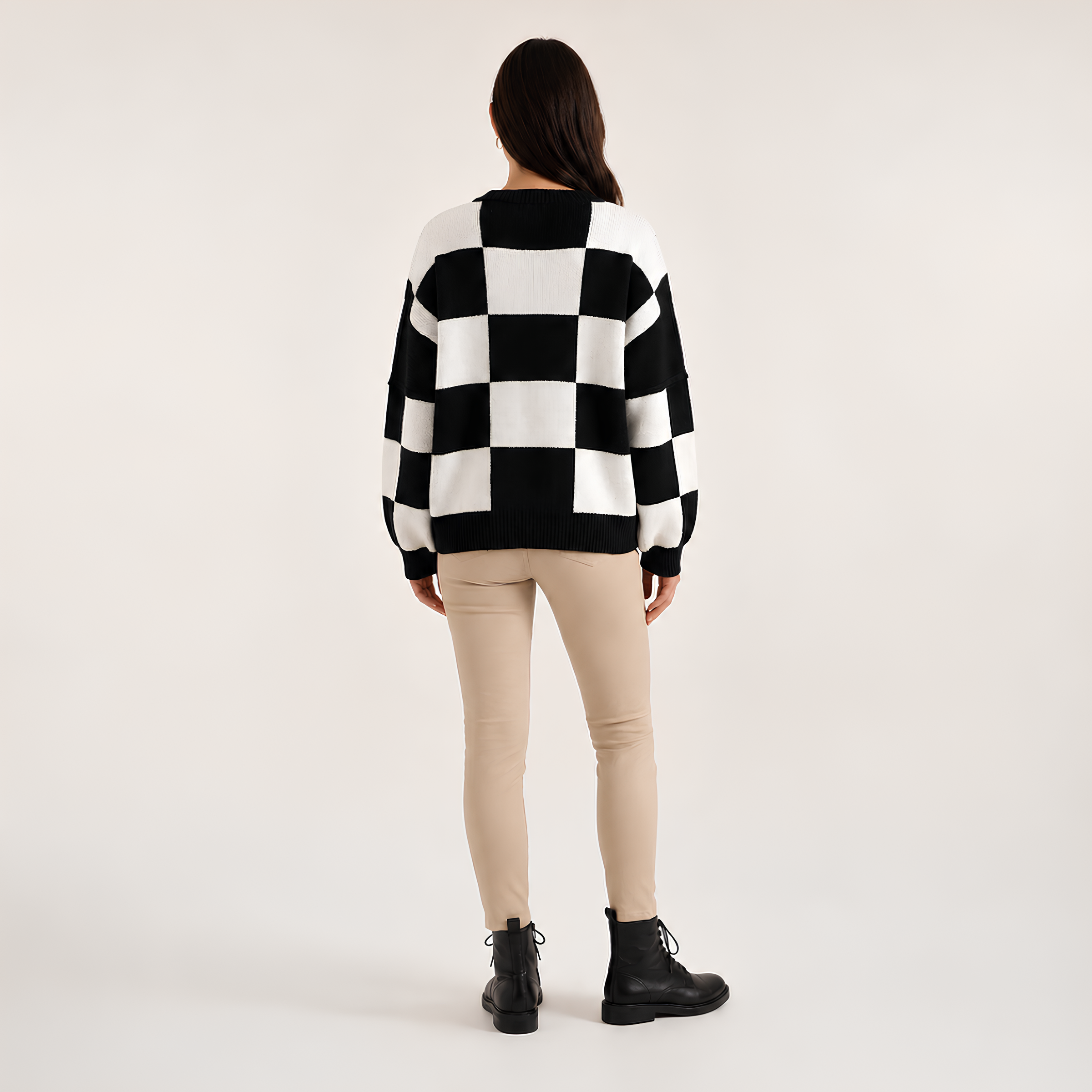 Statement Check Sweater