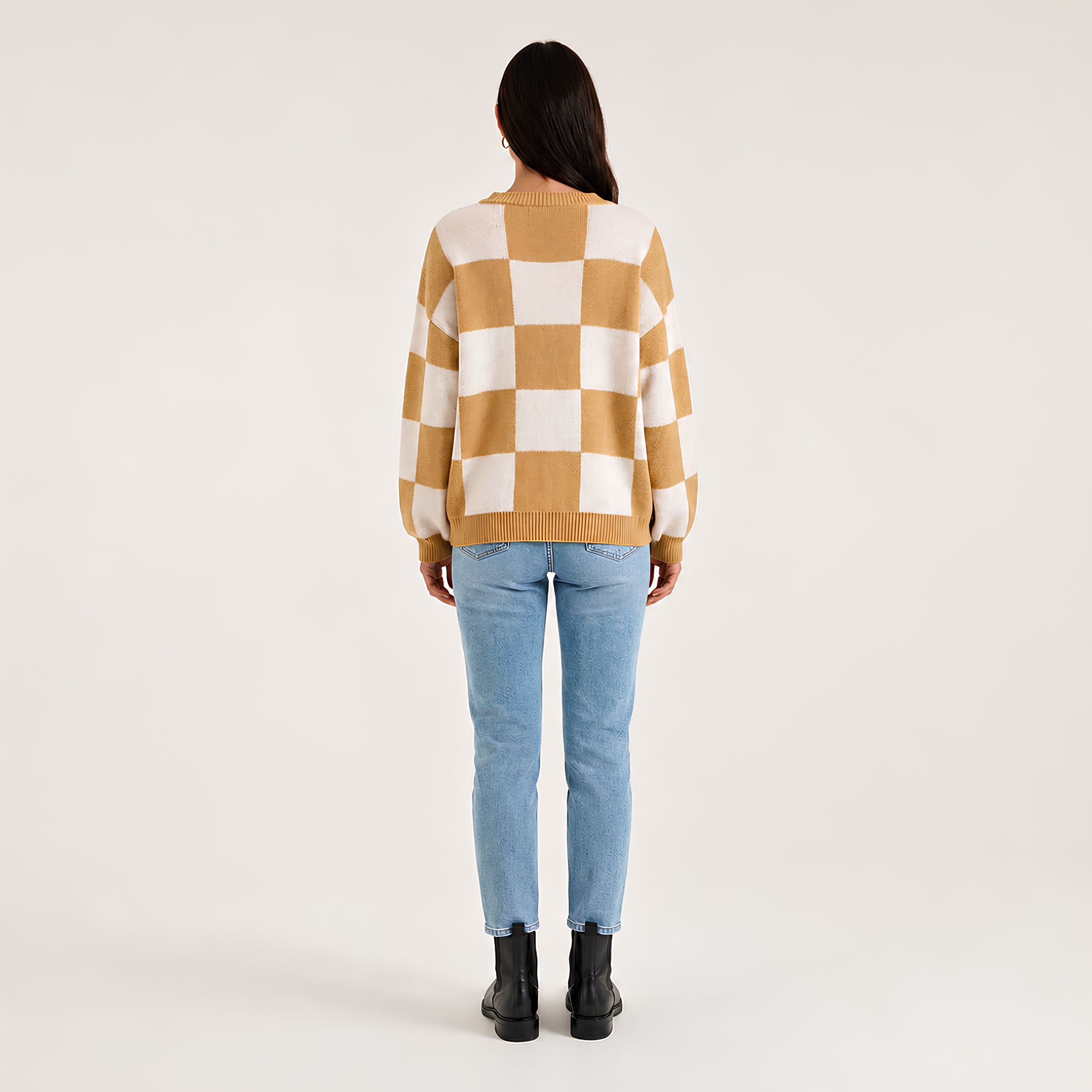 Statement Check Sweater