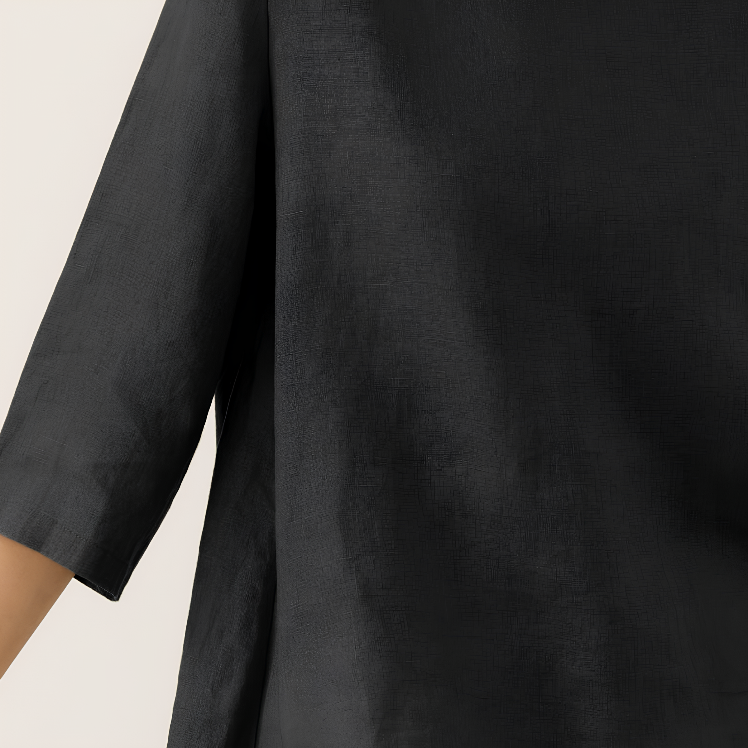 Anna Asymmetric Linen Top