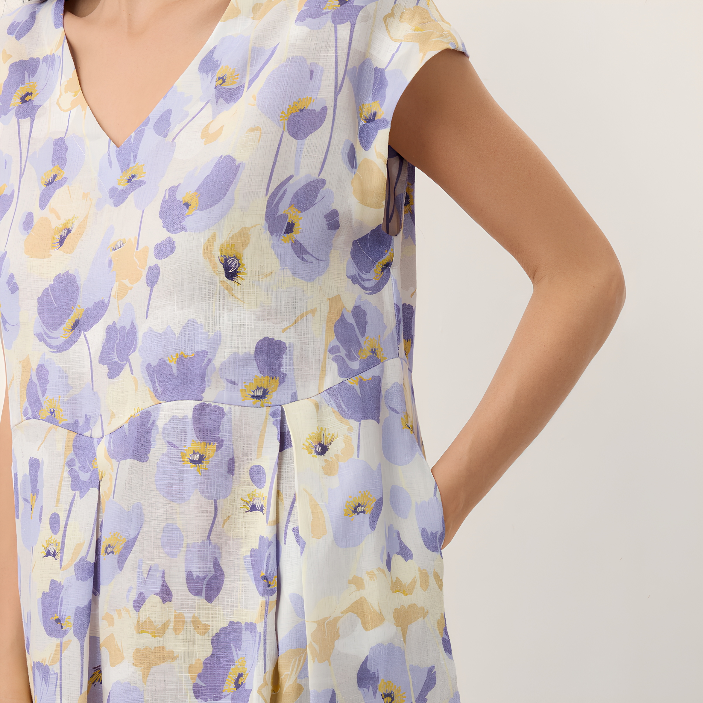 Carnation Linen Maxi Dress
