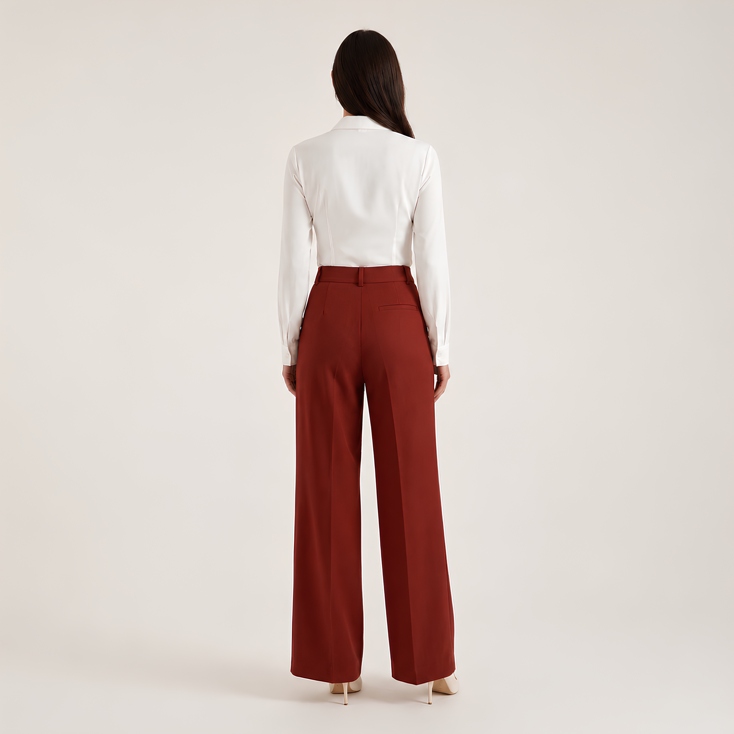 High Waist Tailored Pants