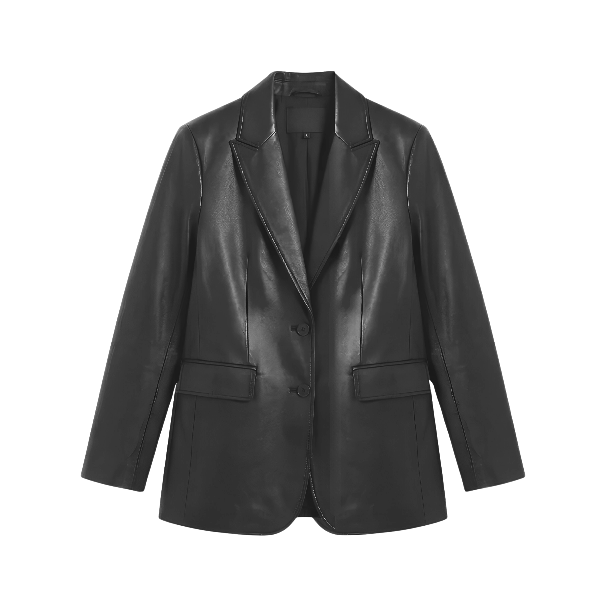 Leather Blazer Oversized
