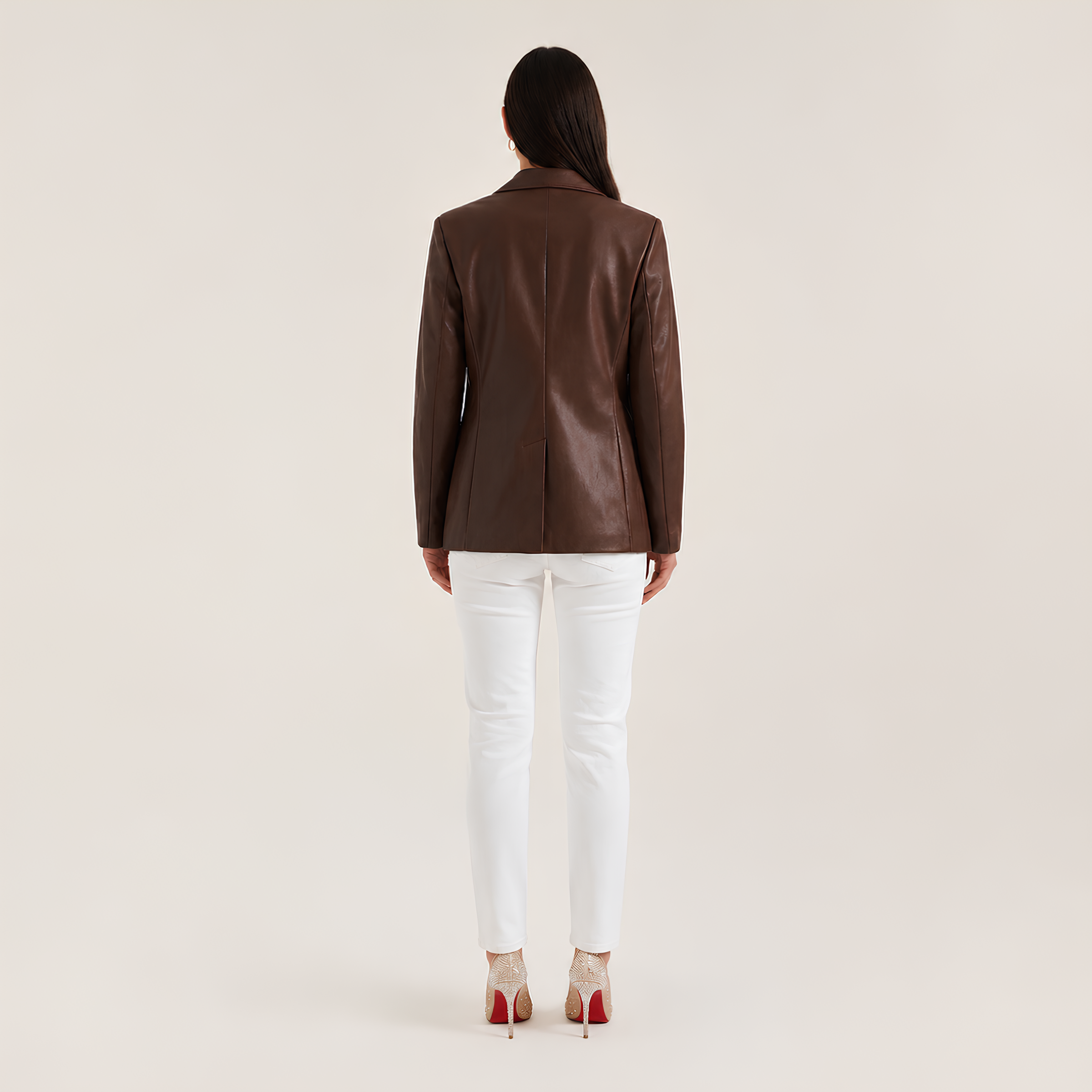Leather Blazer Oversized
