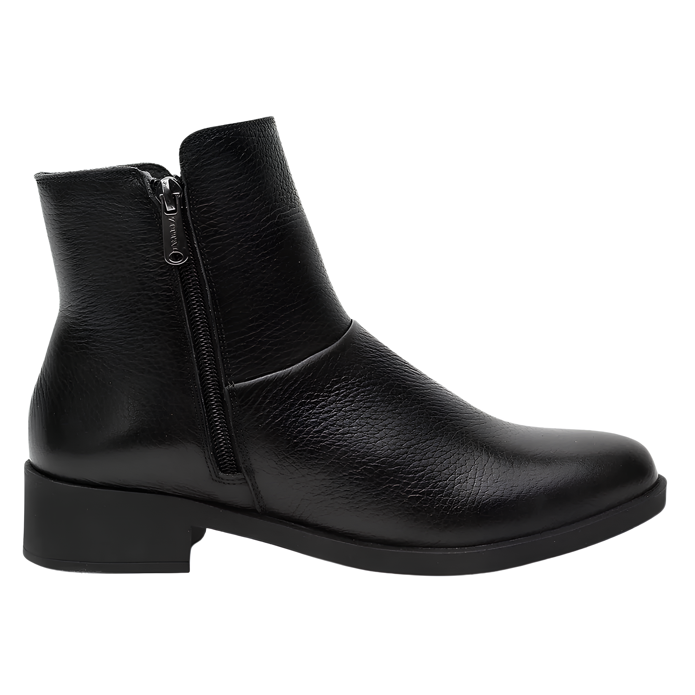 Minimal Leather Ankle Boots