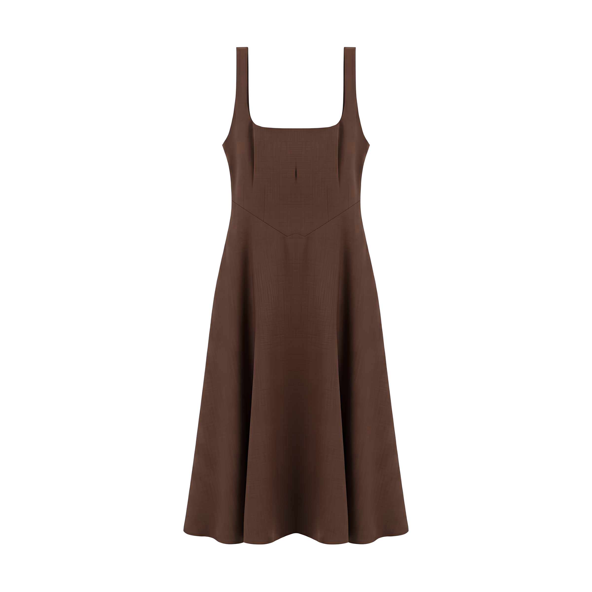 Square Neck Midi Dress Luna