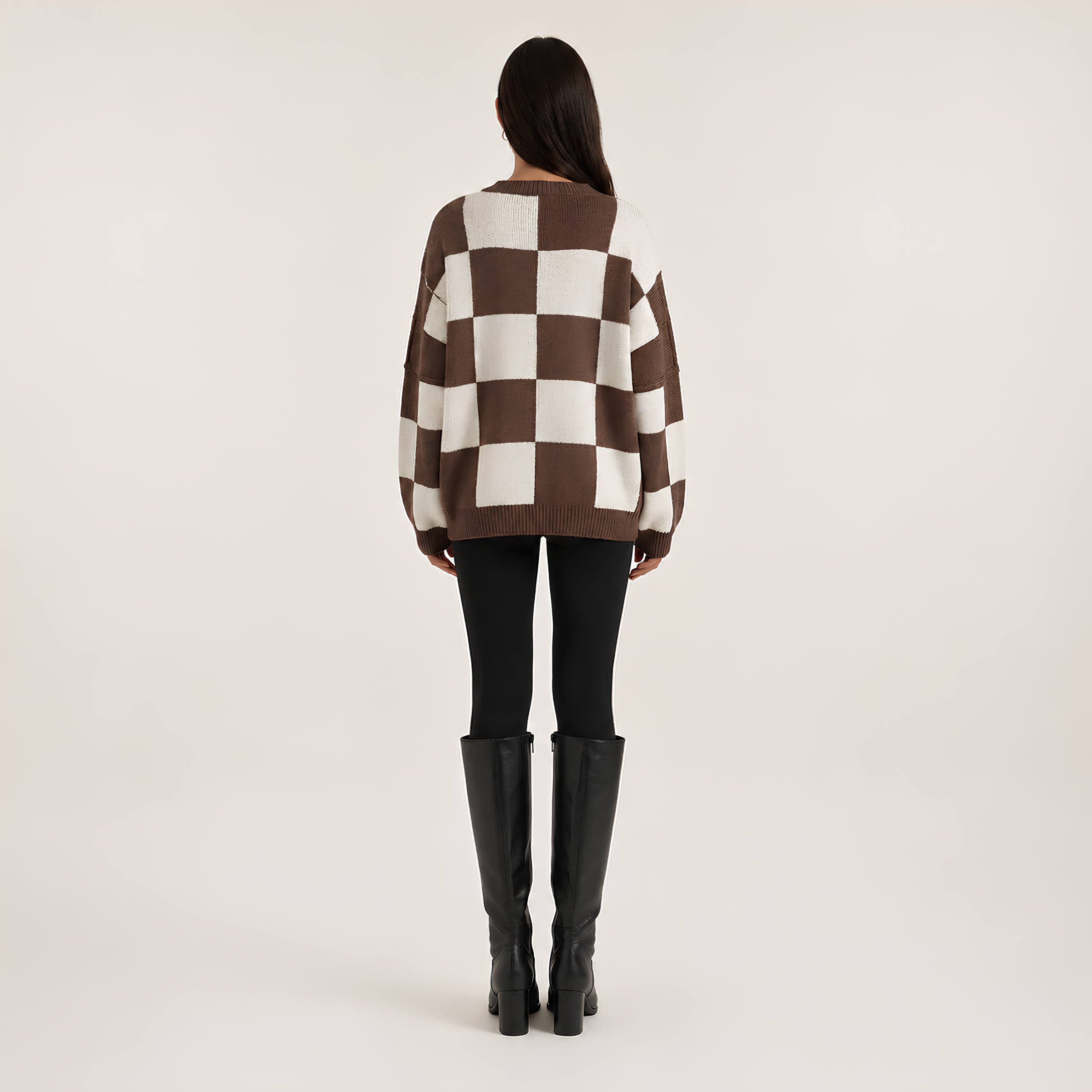 Statement Check Sweater