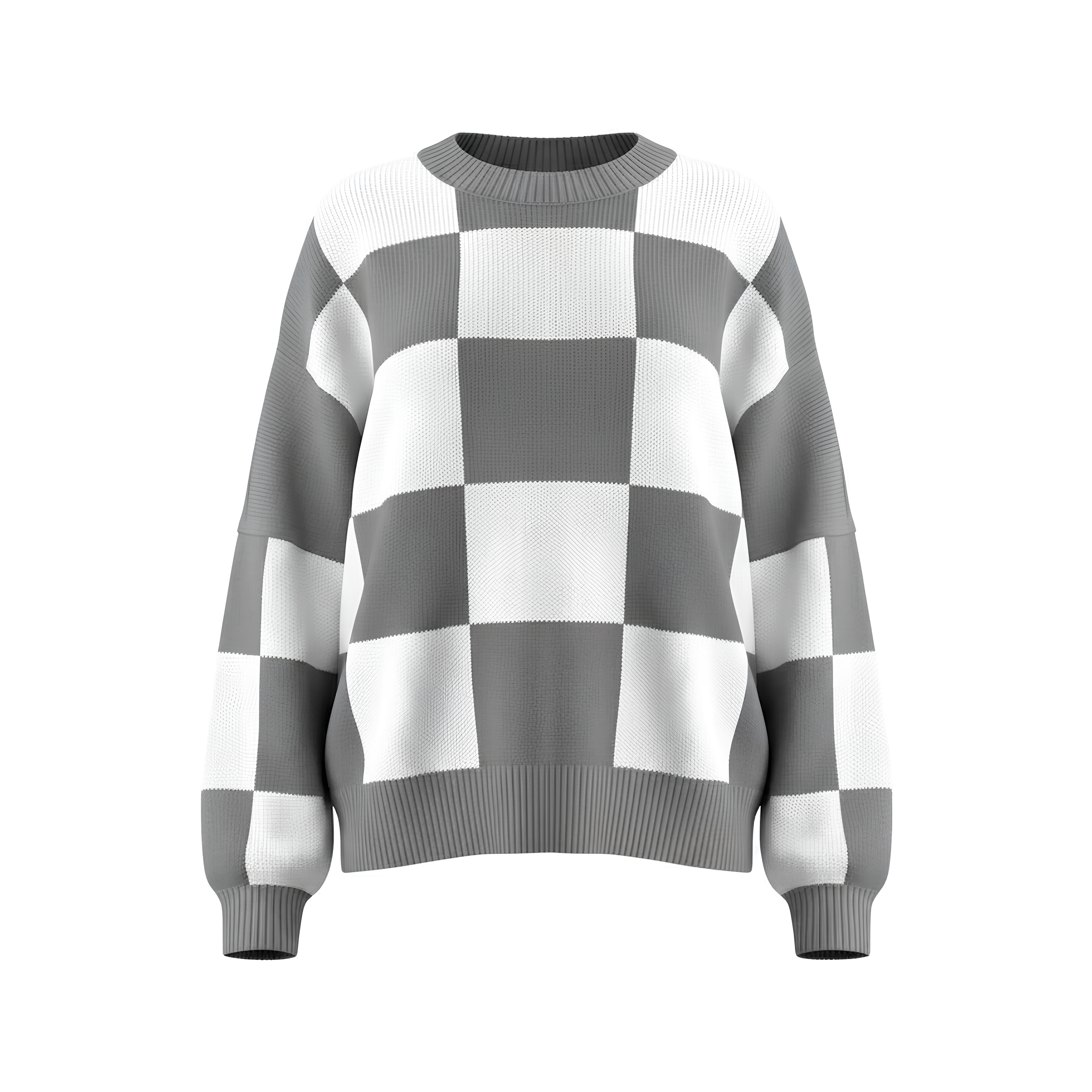 Statement Check Sweater