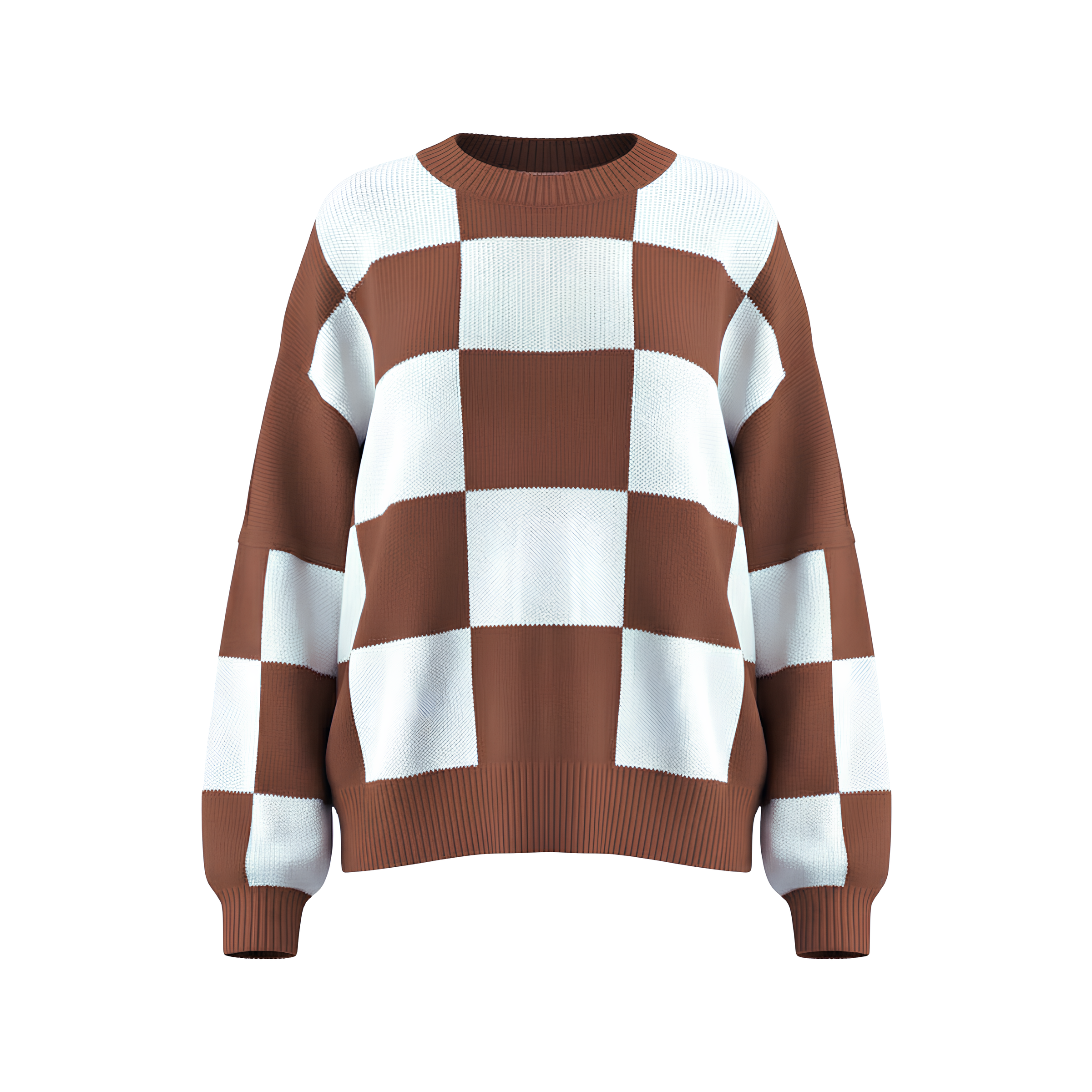 Statement Check Sweater