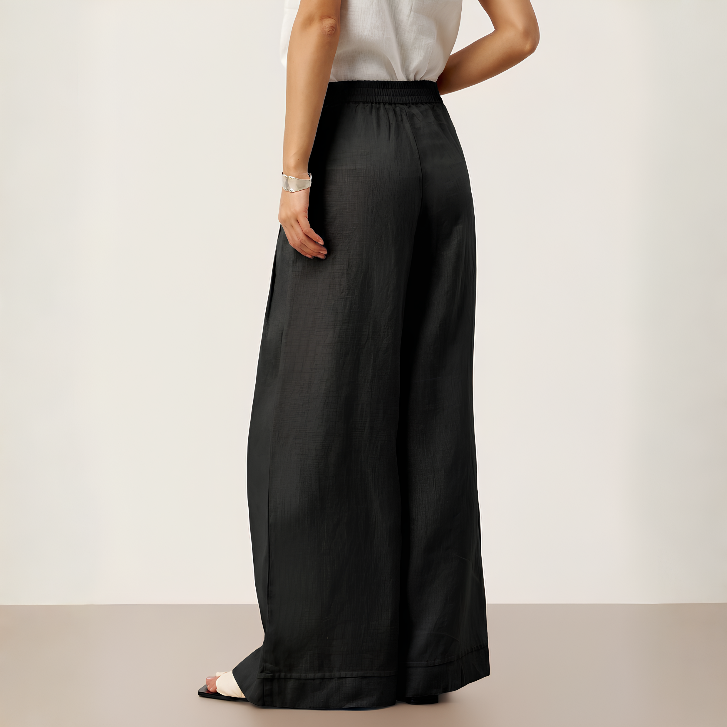 Vera Pleated Linen Trousers